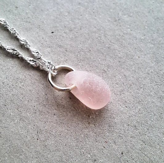 Pink - Sea Glass Necklace