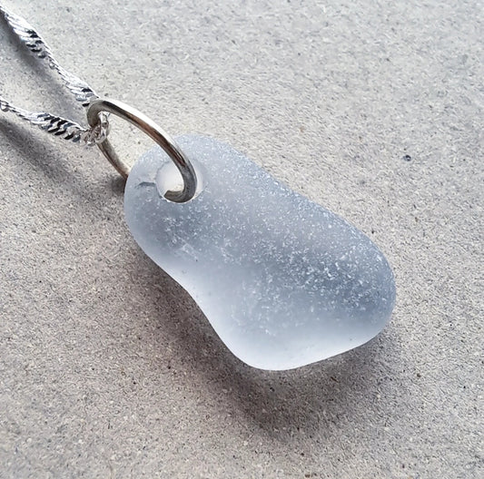 Grey - Sea Glass Necklace