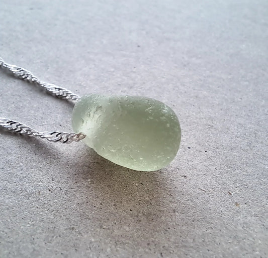 Sage - Sea Glass Necklace