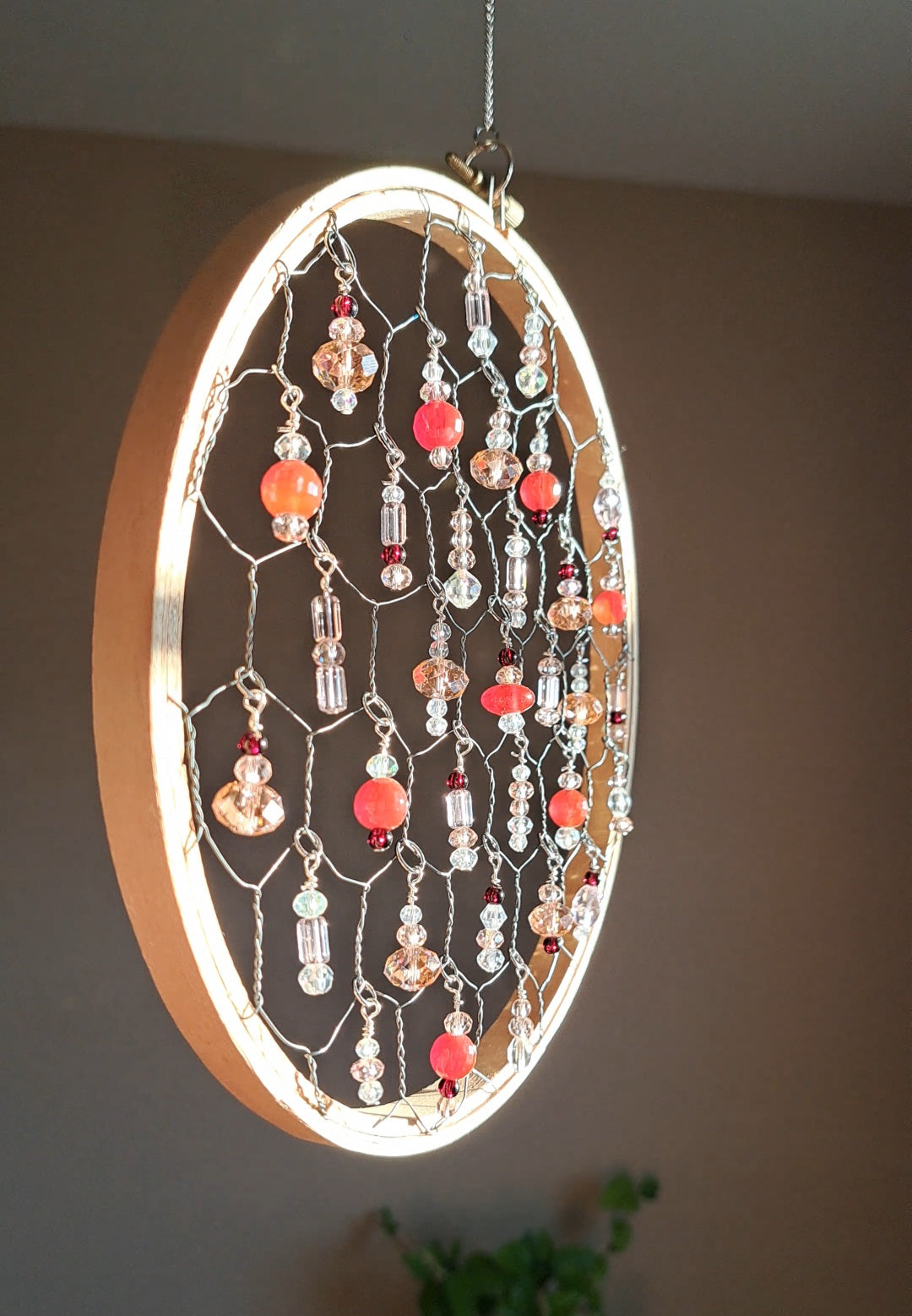 Roselight Halo - Crystal & Glass Bead Suncatcher