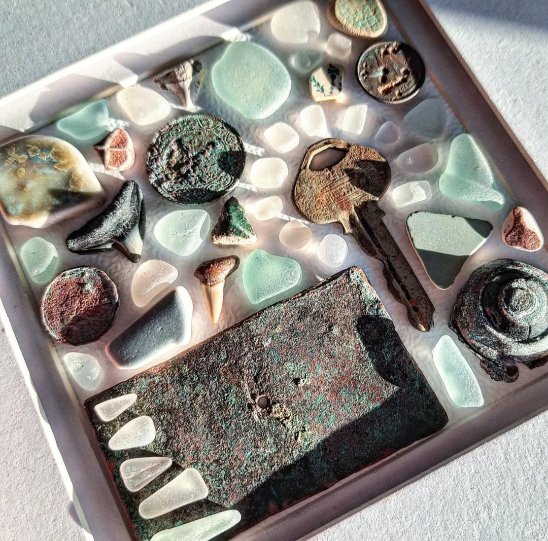 Ocean's Cabinet of Curiosities - Sea Treasure Frame