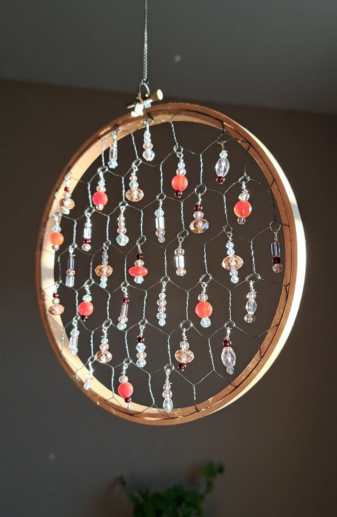 Roselight Halo - Crystal & Glass Bead Suncatcher