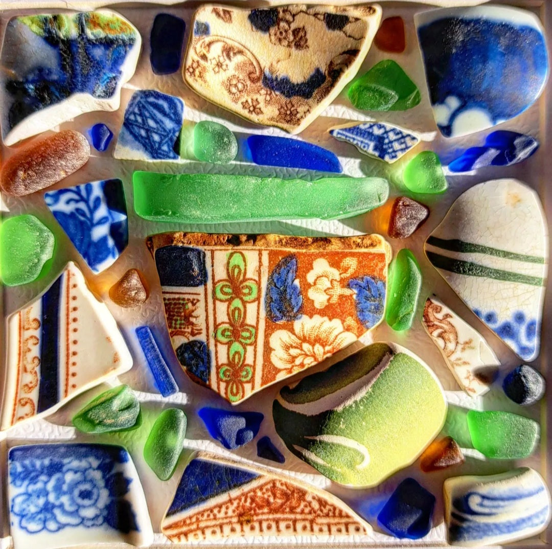 Cobalt, Copper & Clover - Sea Treasure Frame