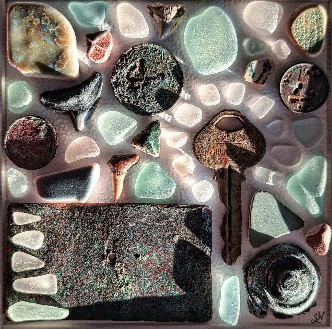Ocean's Cabinet of Curiosities - Sea Treasure Frame