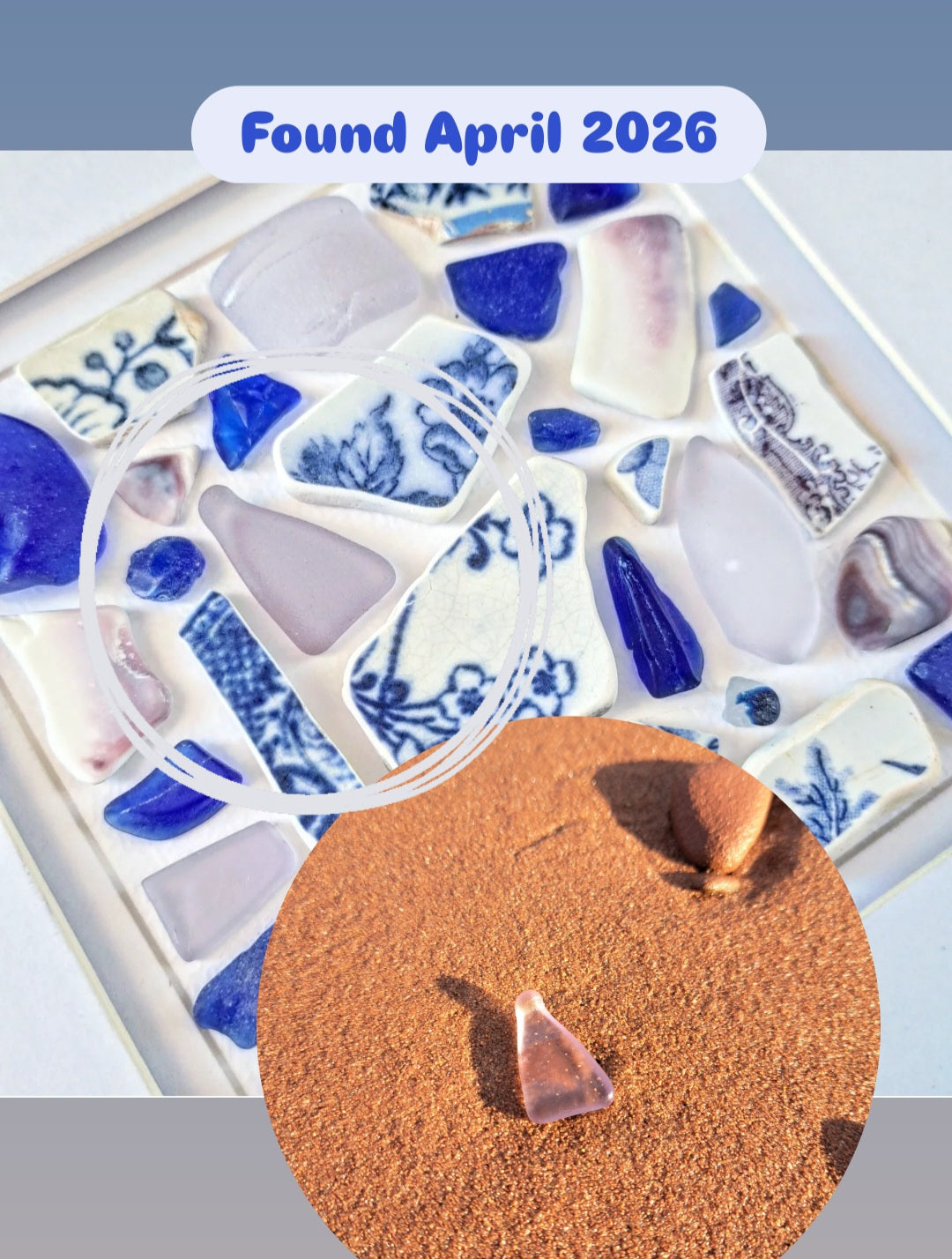 Violet Tides in Bloom - Sea Treasure Frame
