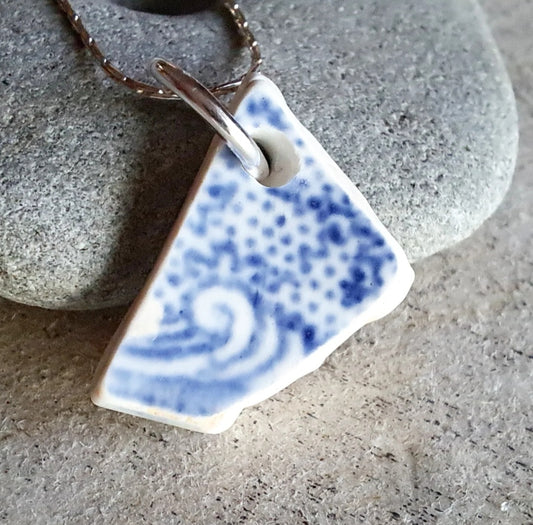 Wild Waves - Sea Pottery Pendant