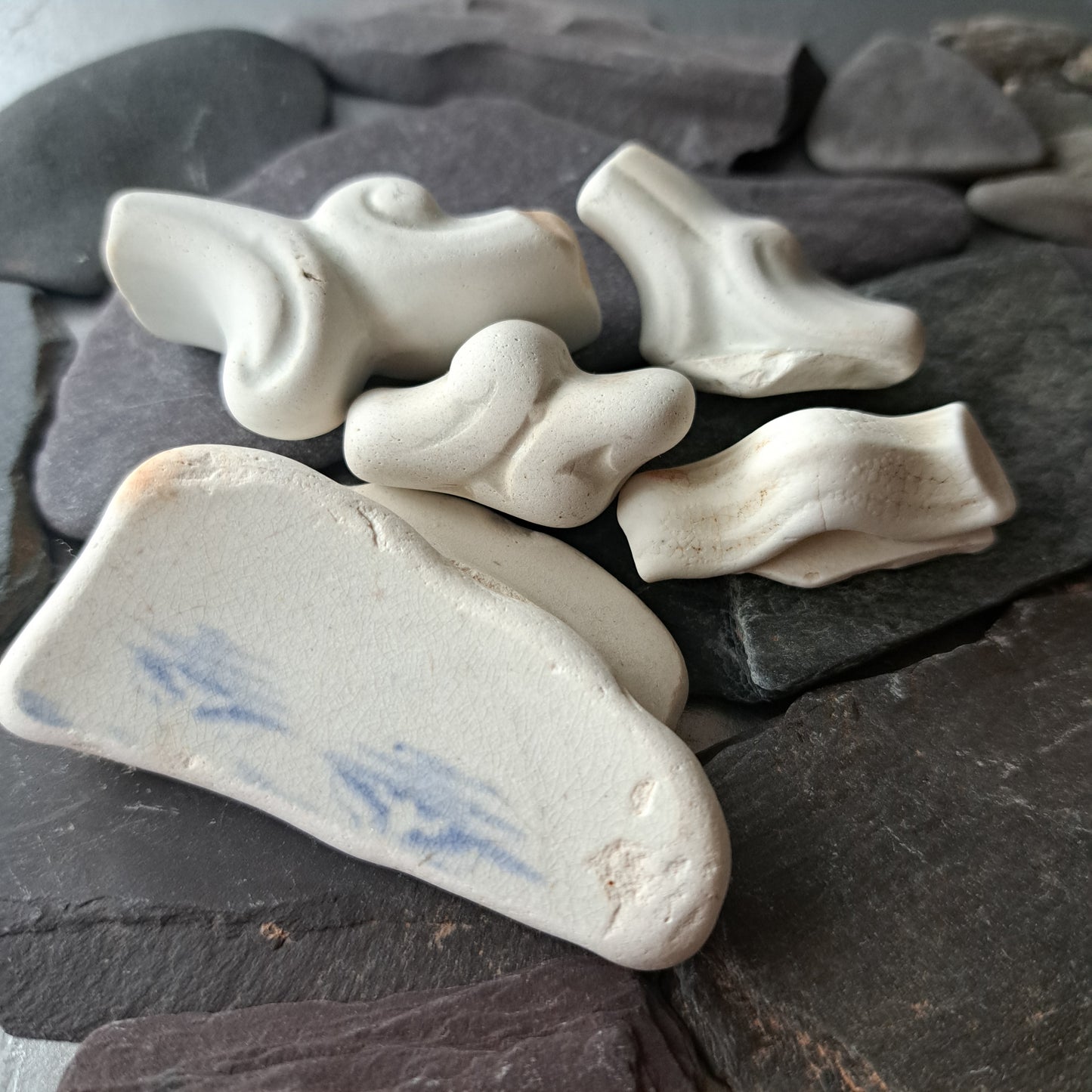 Large Shard with Blue Wave Accent - Pitcher Scrolls