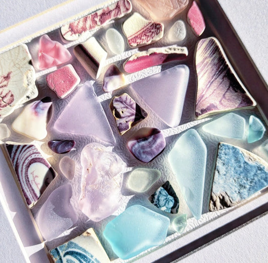 Hydrangea, Lilac & Peony - Sea Treasure Frame