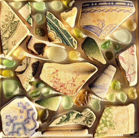 Sunset in the Ruins - Sea Treasure Frame