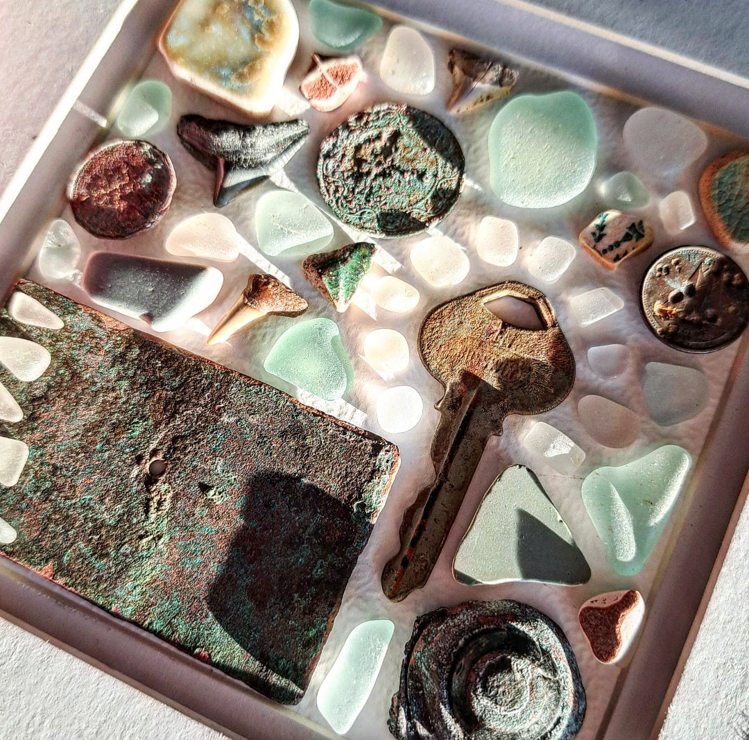 Ocean's Cabinet of Curiosities - Sea Treasure Frame