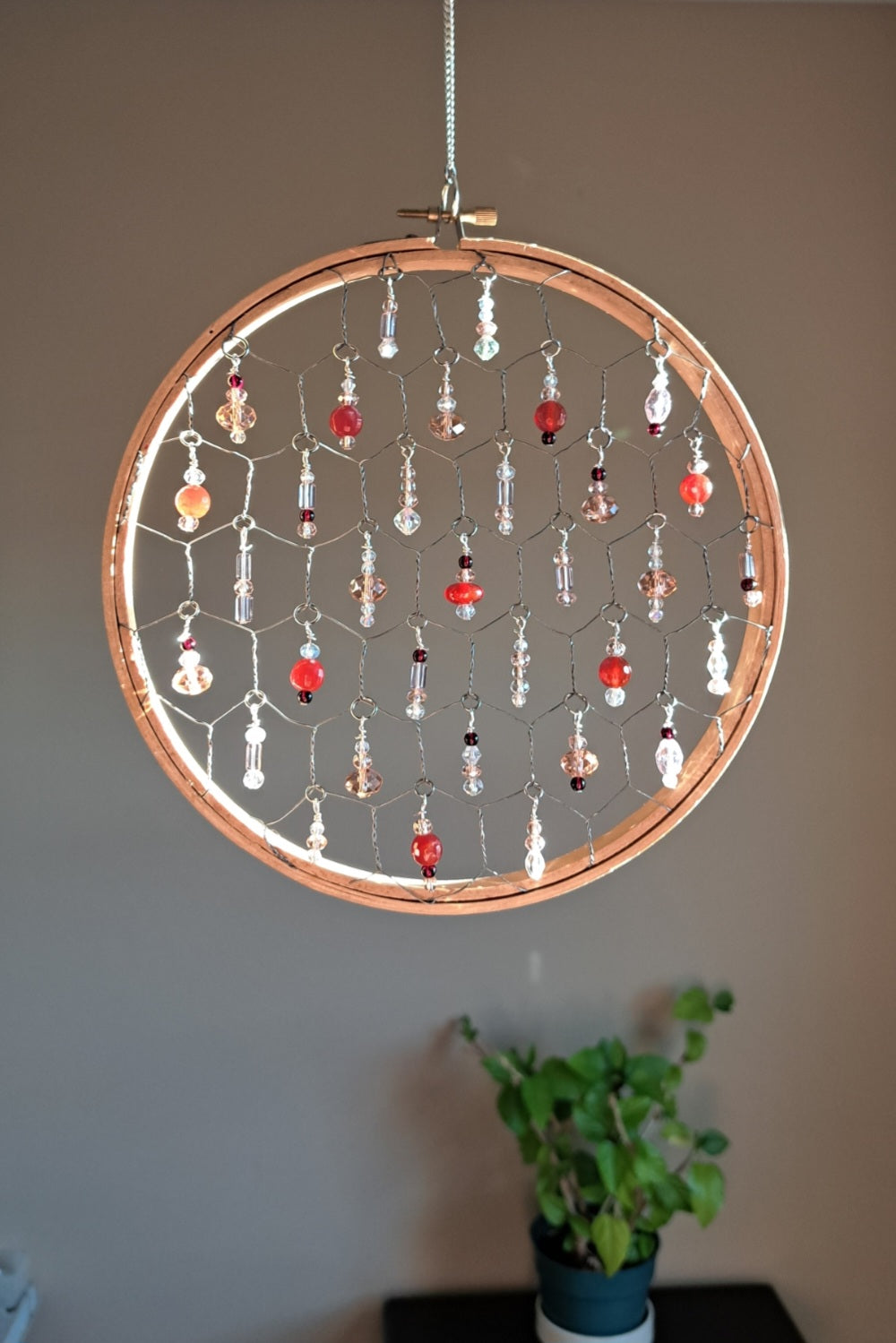 Roselight Halo - Crystal & Glass Bead Suncatcher