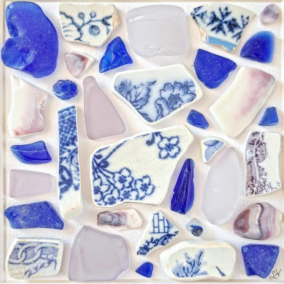 Violet Tides in Bloom - Sea Treasure Frame