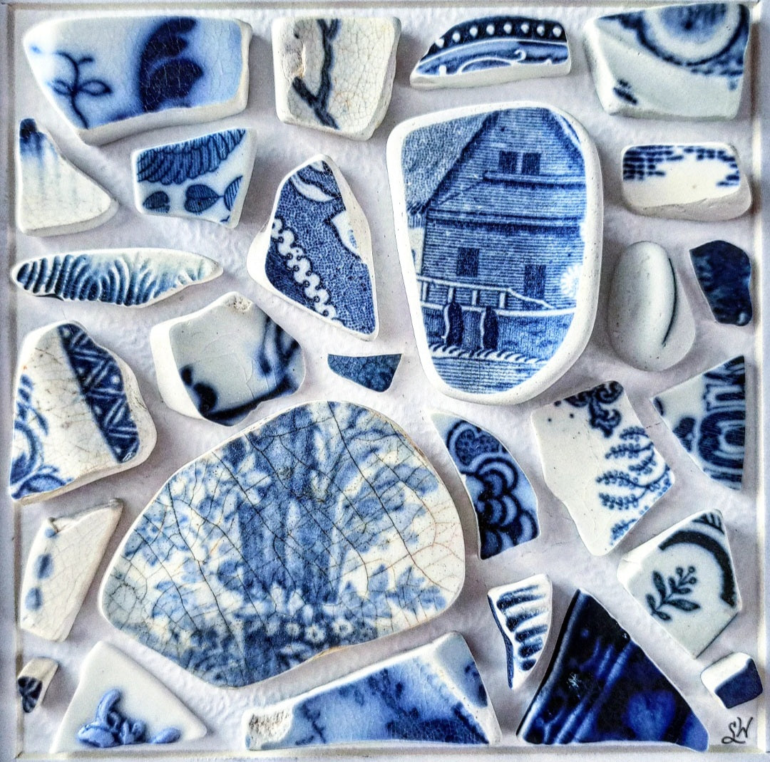 Heirloom in Blue - Sea Treasure Frame