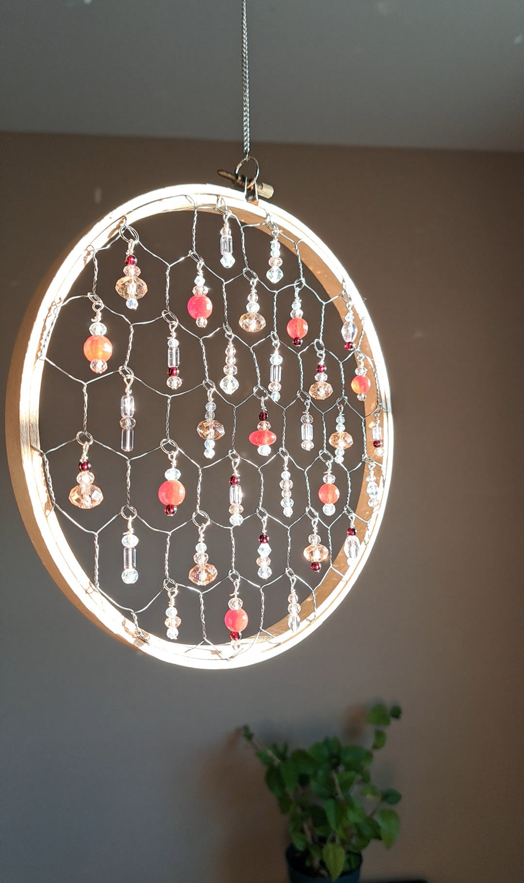 Roselight Halo - Crystal & Glass Bead Suncatcher