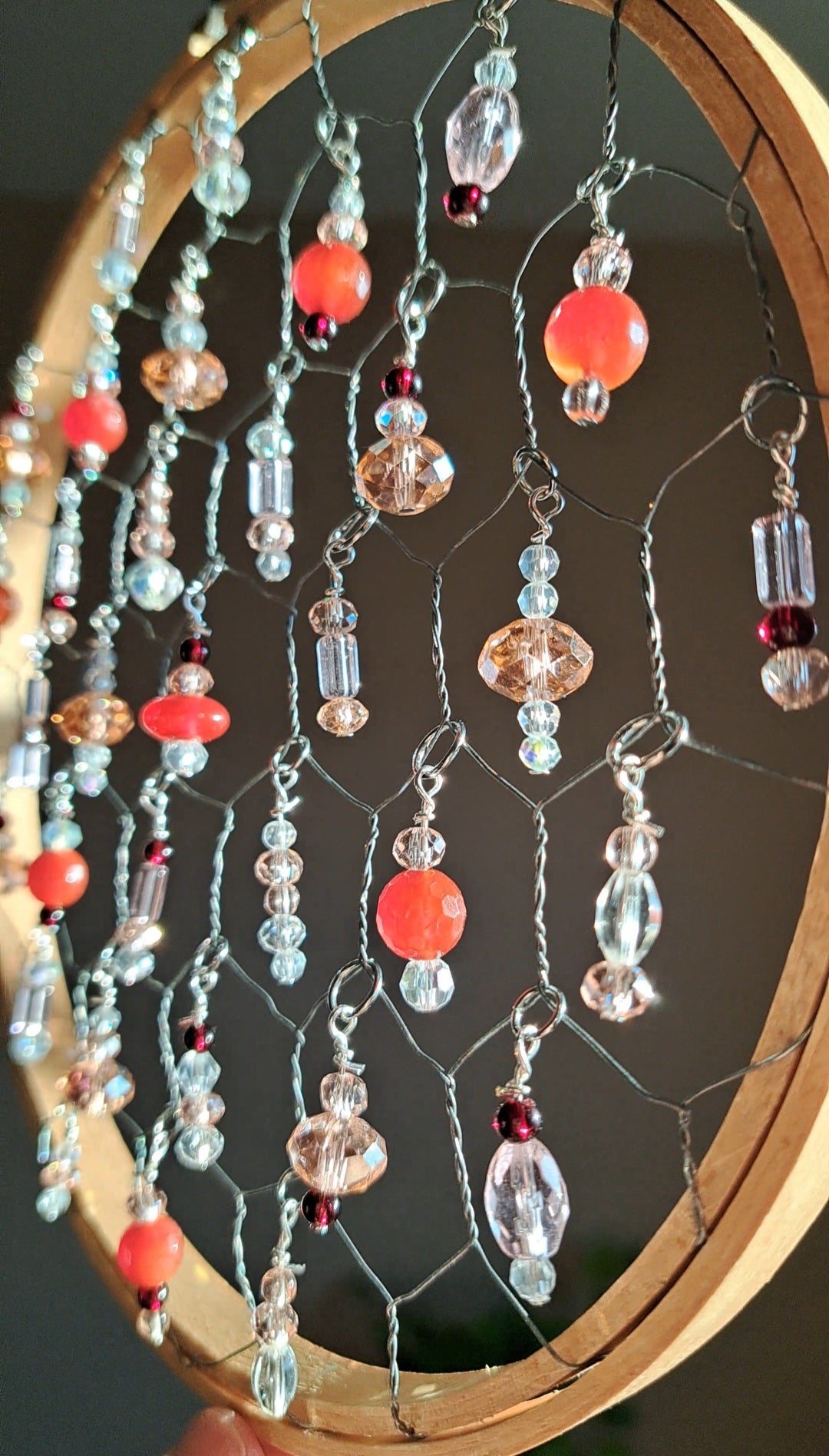 Roselight Halo - Crystal & Glass Bead Suncatcher