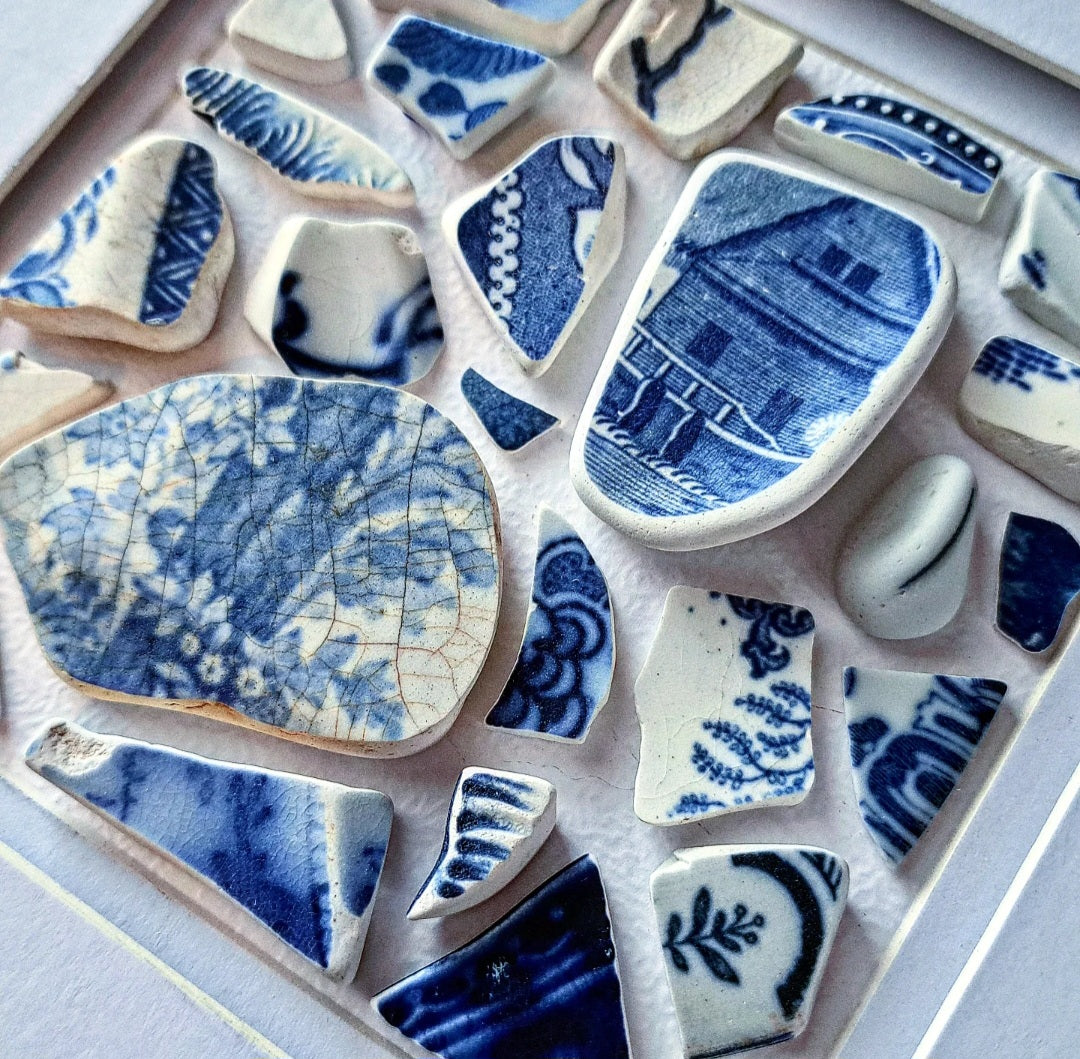 Heirloom in Blue - Sea Treasure Frame