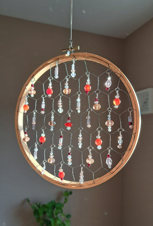Roselight Halo - Crystal & Glass Bead Suncatcher
