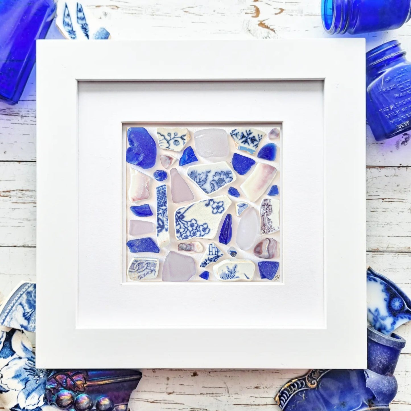 Violet Tides in Bloom - Sea Treasure Frame