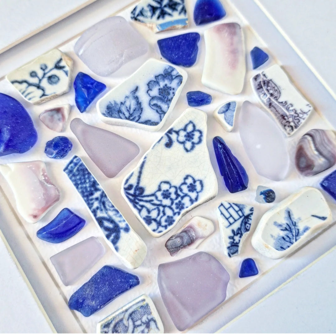 Violet Tides in Bloom - Sea Treasure Frame