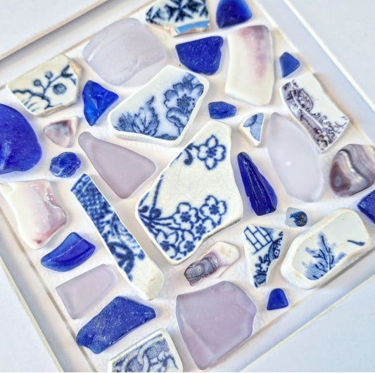 Violet Tides in Bloom - Sea Treasure Frame