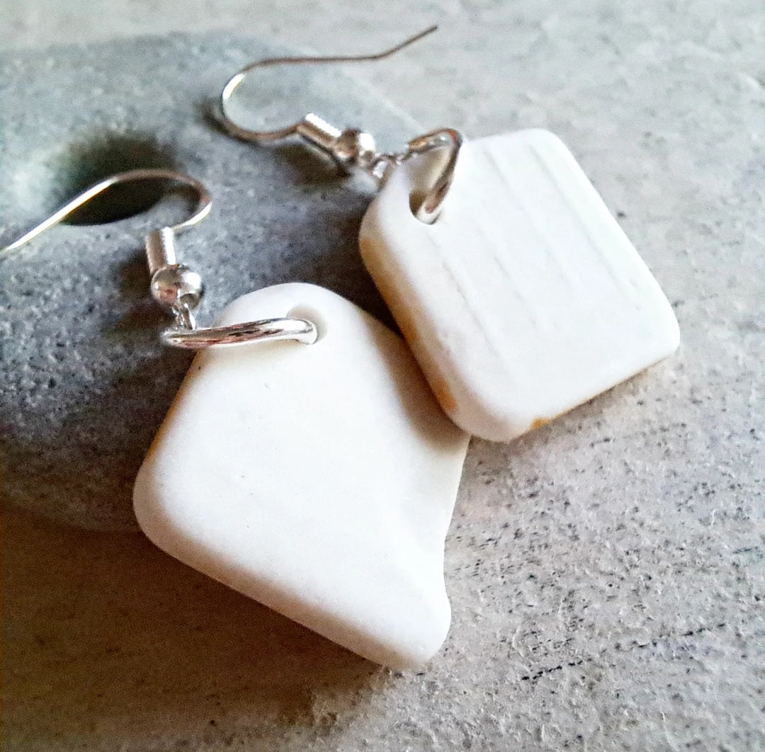 Terracotta Tiles - Sea Pottery Earrings